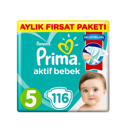 Prima Bebek Bezi 5 Beden 116 Adet Junior 